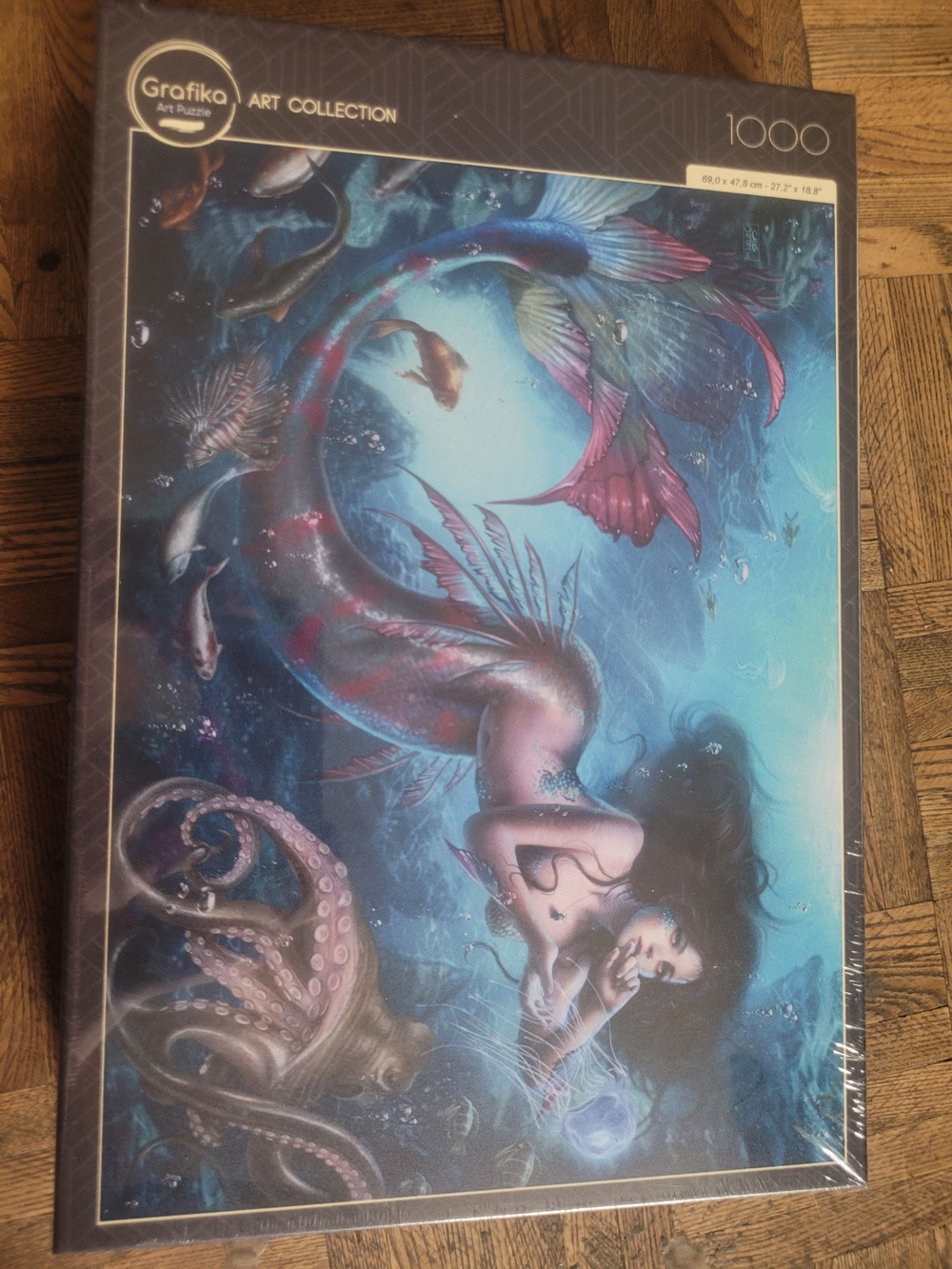 Blue Mermaid Art Puzzle - 1000 Piece Home Art